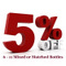 5 percent off